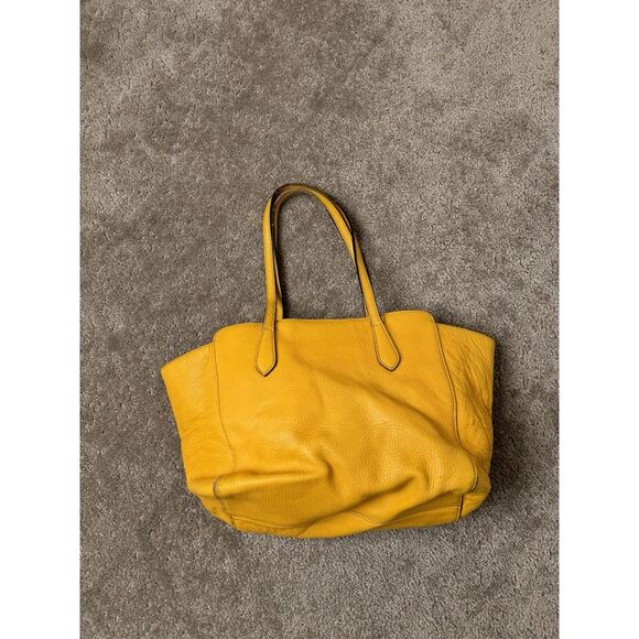 Gucci Swing Yellow Gold Hardware Leather Tote Bag Shoulder Storage Lad - Picture 3 of 16